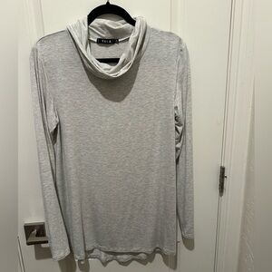 Yala Light Gray Cowl Neck Sweater